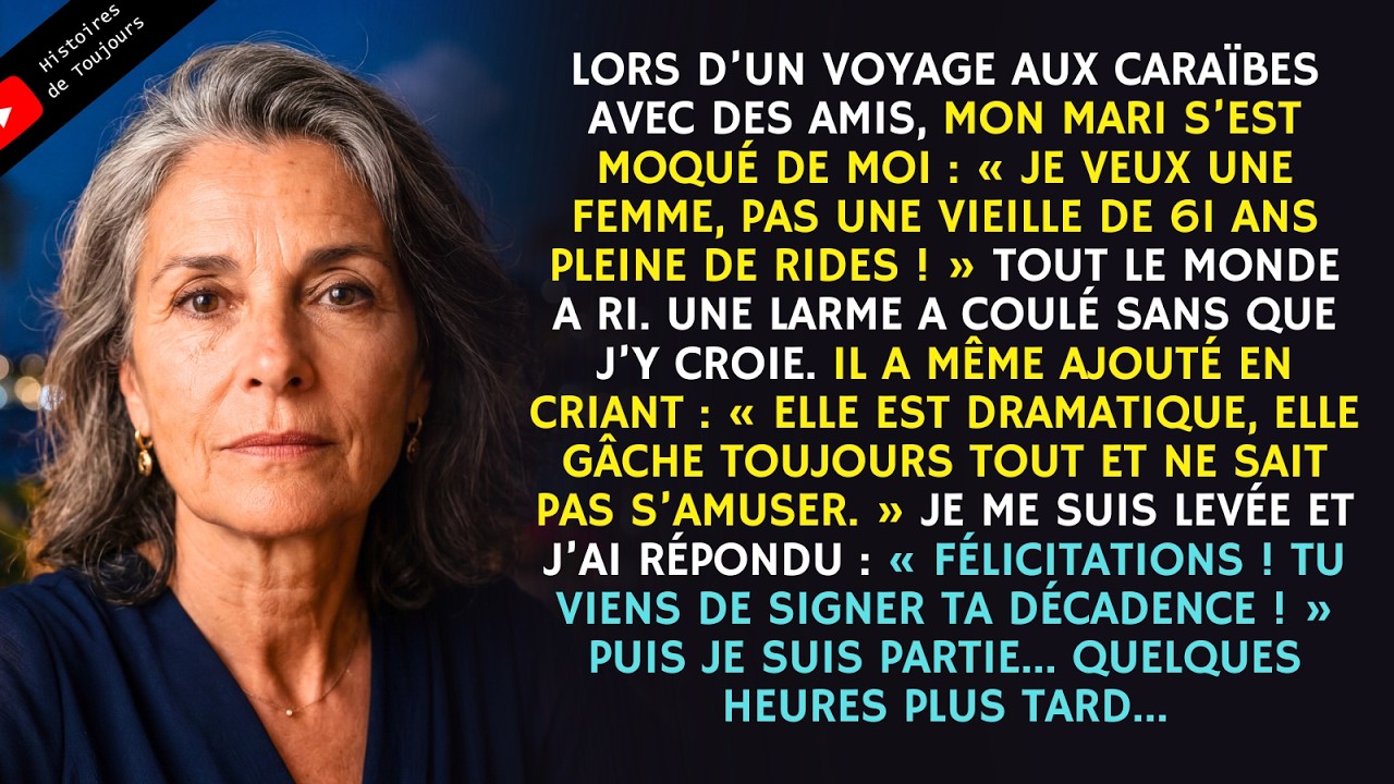 Mon mari s’est moqué de moi : « Je veux une femme, pas une vieille de 61 ans ! » Alors moi…