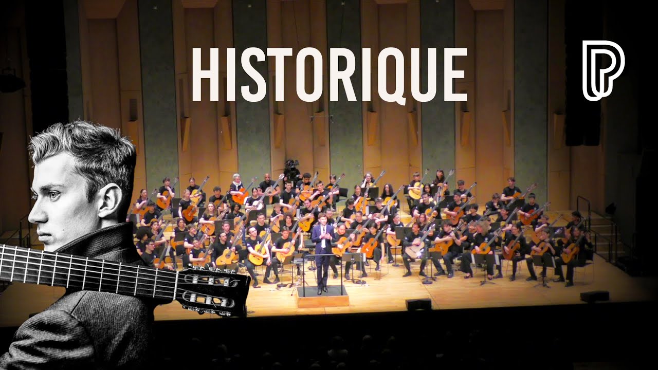 70 guitares à la Philharmonie de Paris avec Thibaut Garcia