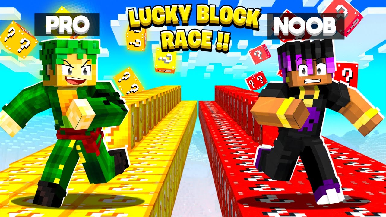 NOOB vs PRO Luckyblock Challenge with LILYVILLE Member🤯