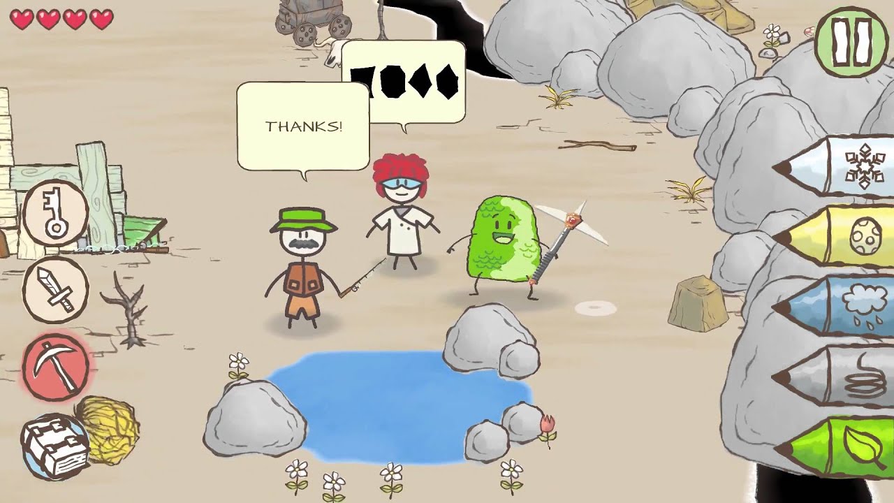 Draw A Stickman: Epic 2- Walkthrough Level 2- The Wasteland