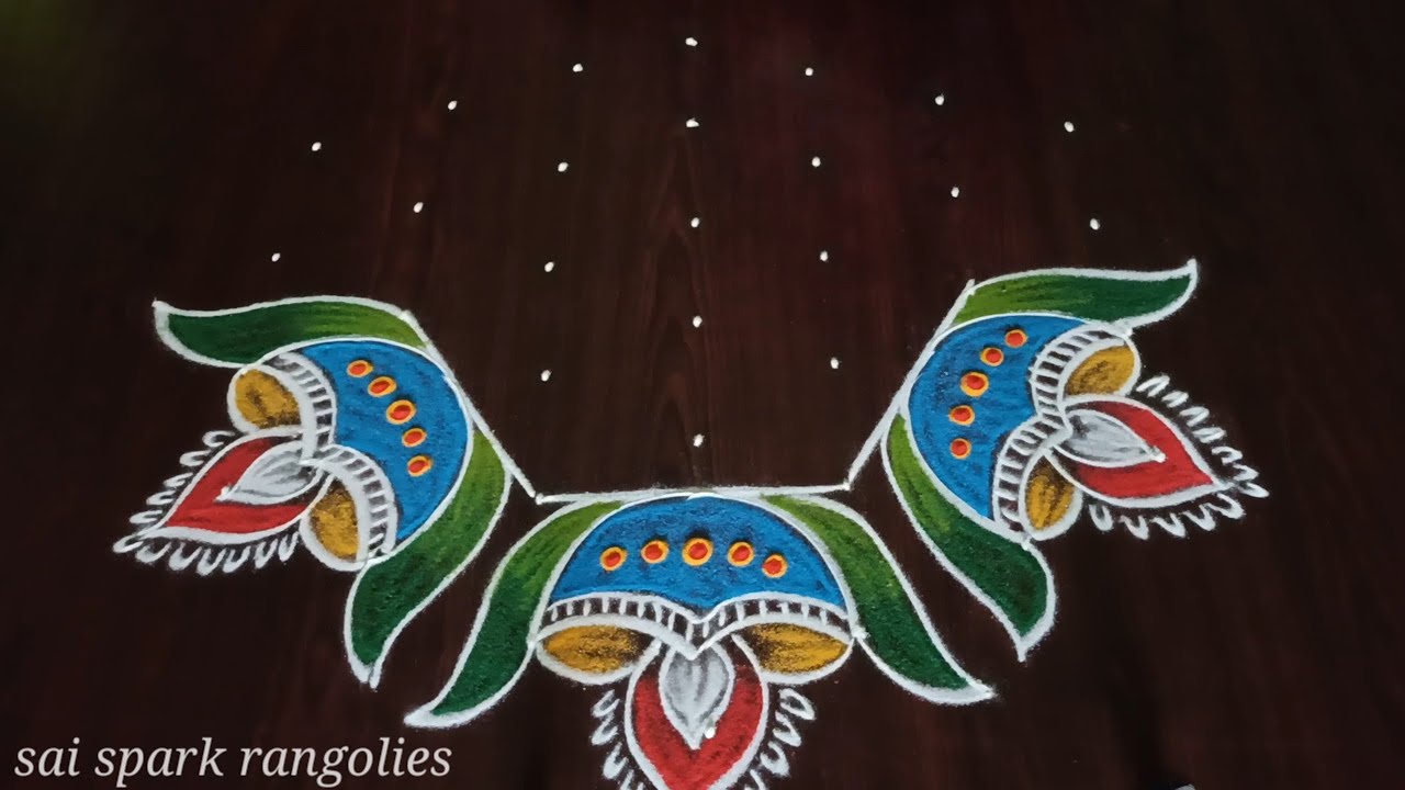 Diwali 2023 vilaku kolam | deepam rangoli | festival kolangal | latest rangoli @saisparkrangolies