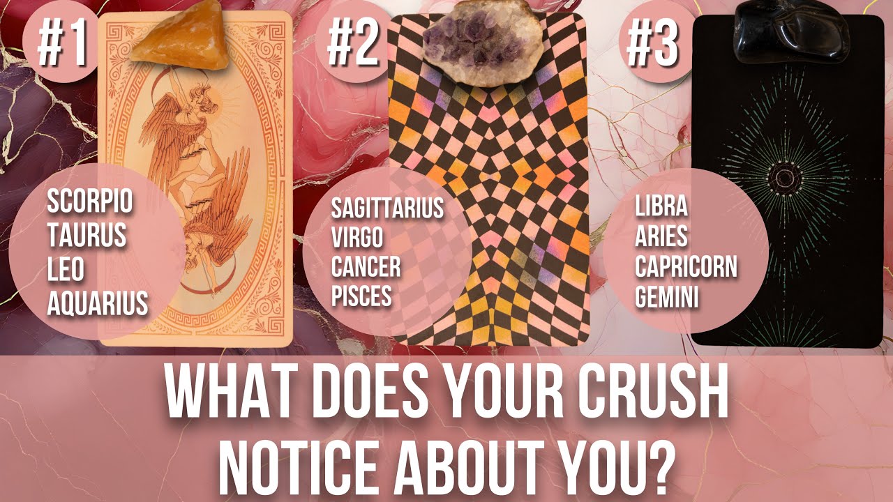 What Does Your Crush Notice About You?😳😍🫢- Pick a Card Tarot Reading