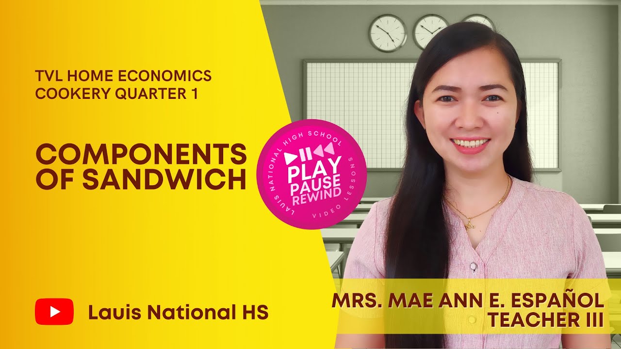 TVL HE - Cookery | Quarter 1 Topic : Components of Sandwich
