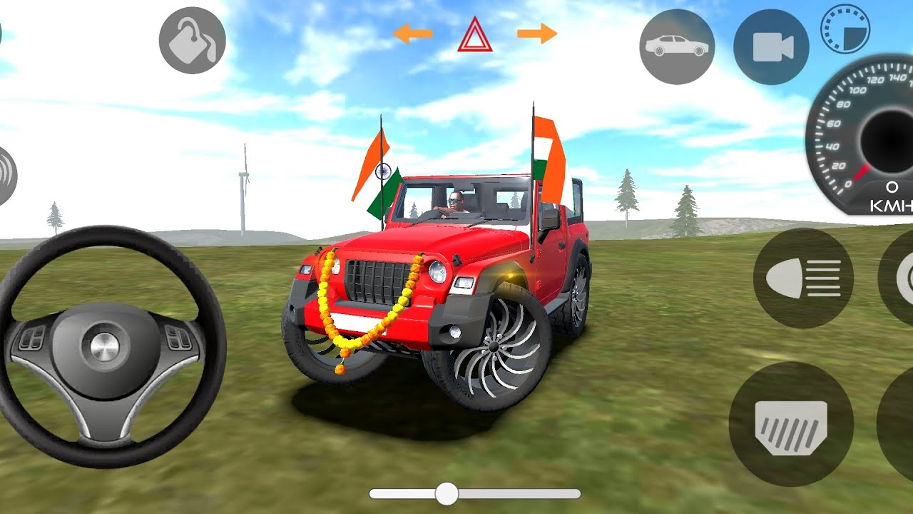 Индийская 3D-игра-симулятор автомобиля: уровень- 56 || модифицированный Mahindra Thar 🚙🎮 