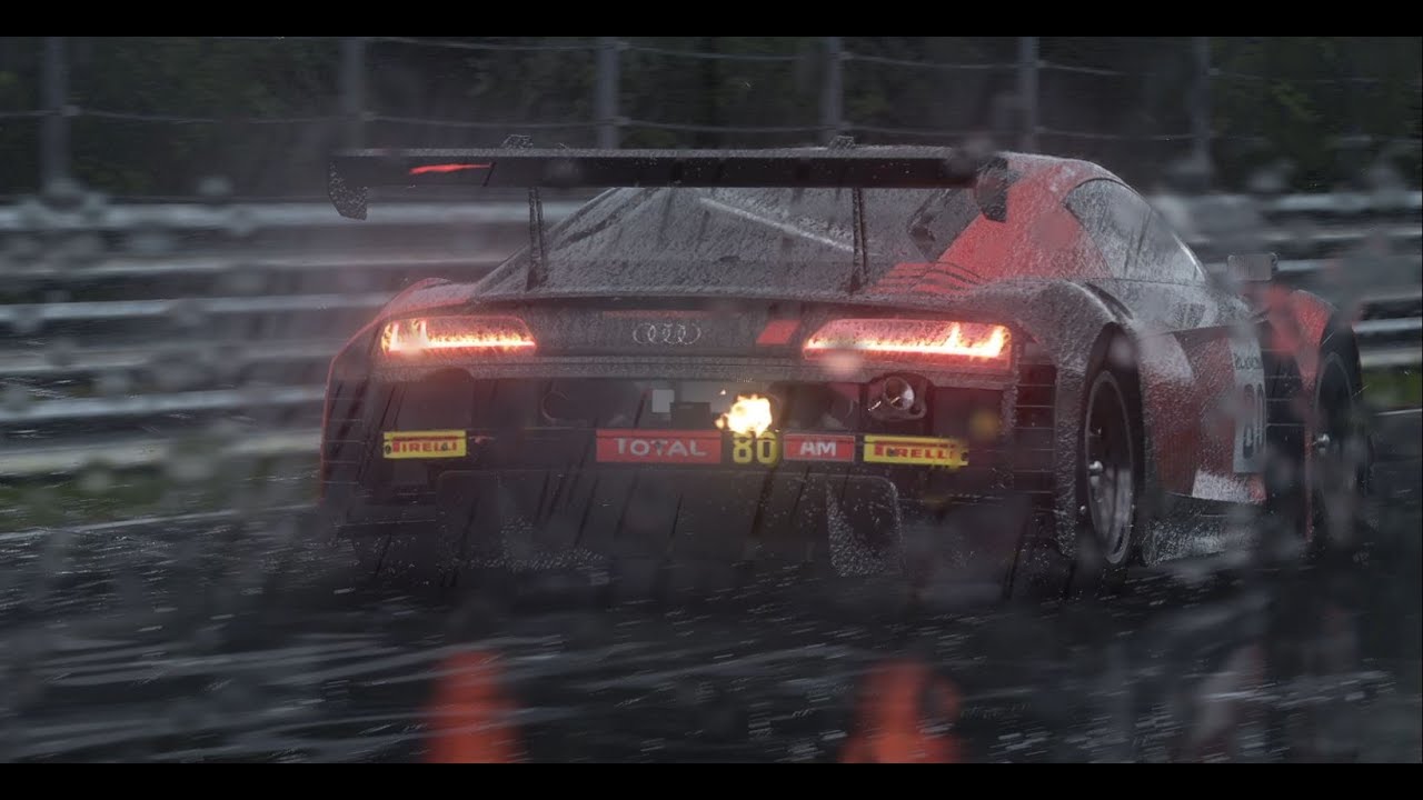 AUDI R8 Cinematic in the rain | Nordschleife | Assetto Corsa | 4K