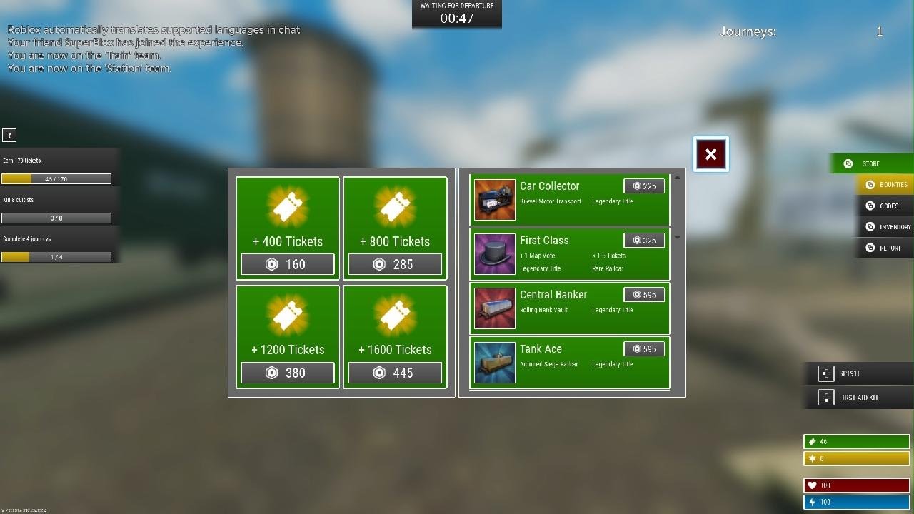 Surviving a living train in roblox!
