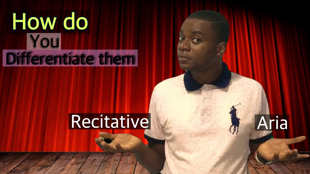 What is the difference between a Recitative and an Aria?