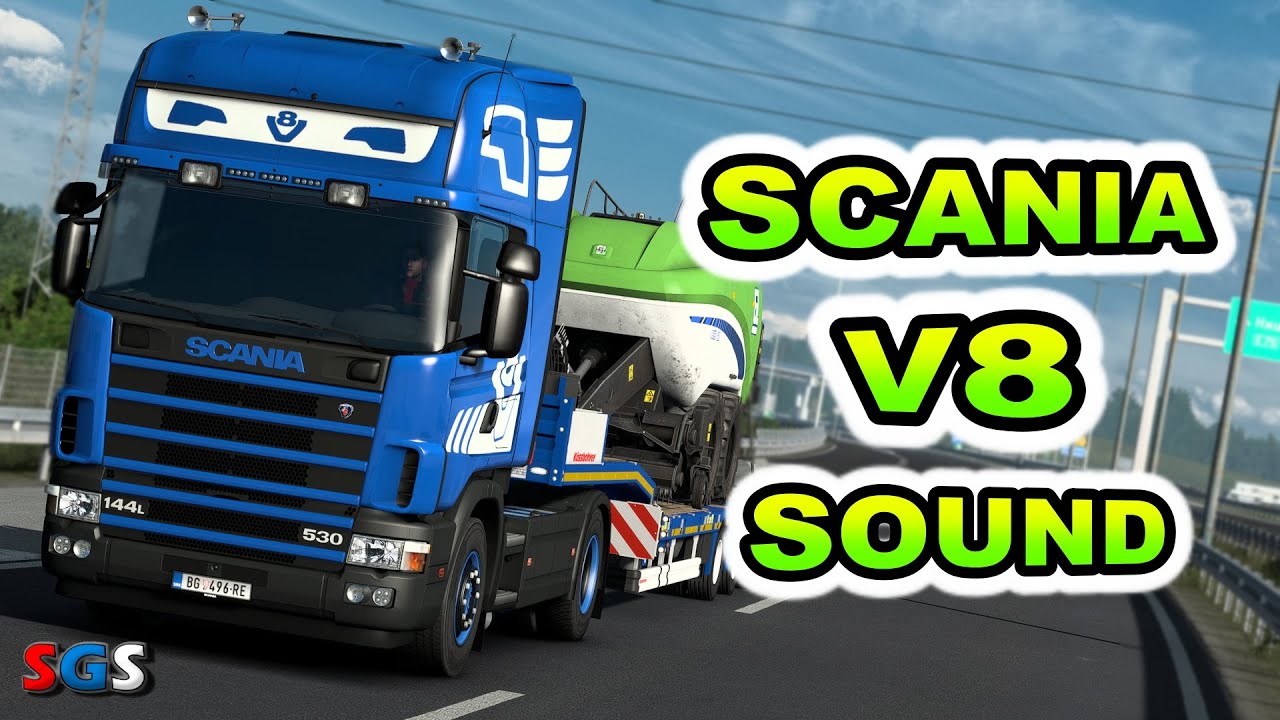 |ETS2 1.55| Scania V8 14 Litres Engine Sound by Kriechbaum