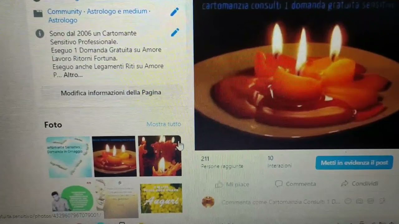 Facebook Cartomanzia Ritualista Consulti 1 Domanda Gratuita Sensitivo