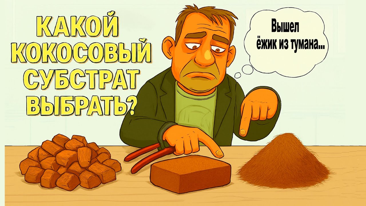 🍇 Какой кокосовый субстрат лучше подходит для укоренения черенков винограда. Торф, волокно, чипсы???