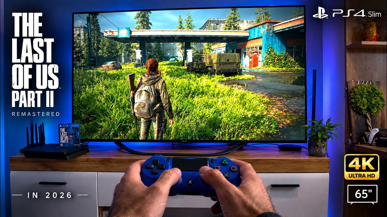 The Last of Us Part II на PS4 Slim + 65-дюймовый 4K-телевизор: личные впечатления