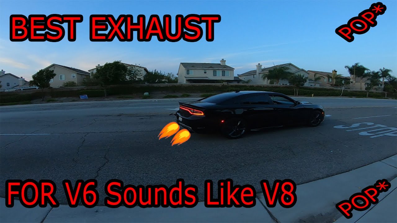 DODGE CHARGER GT BIG BOZ EXHAUST/ DRIVE BY'S AND PULLS (BEST SOUNDING V6)