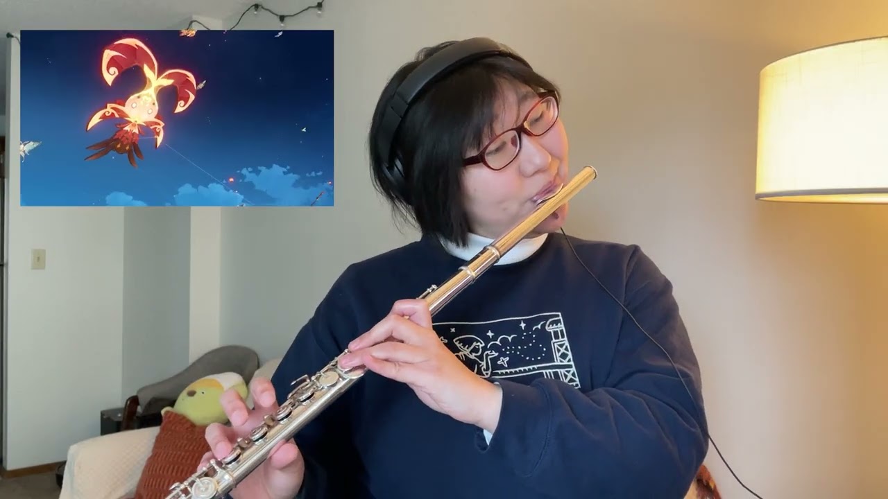 春立つ風を梳かす彩鳶 Vibrant Harriers Aloft in Spring Breeze || 原神 (Genshin Impact)  || flute cover by ear