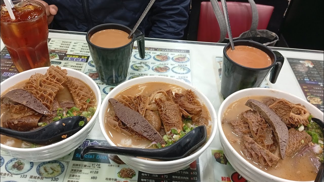 THE BEST NOODLES AND HOT MILK TEA HERE IN HONG KONG