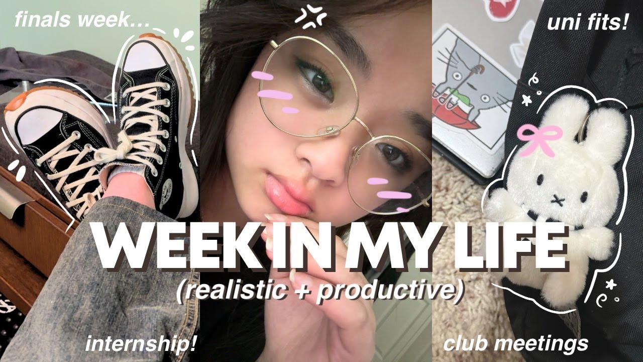 PRODUCTIVE UNI LIFE🍓: busy campus days, studying, what i wear, fun hangouts with friends , etc. ୨୧˚