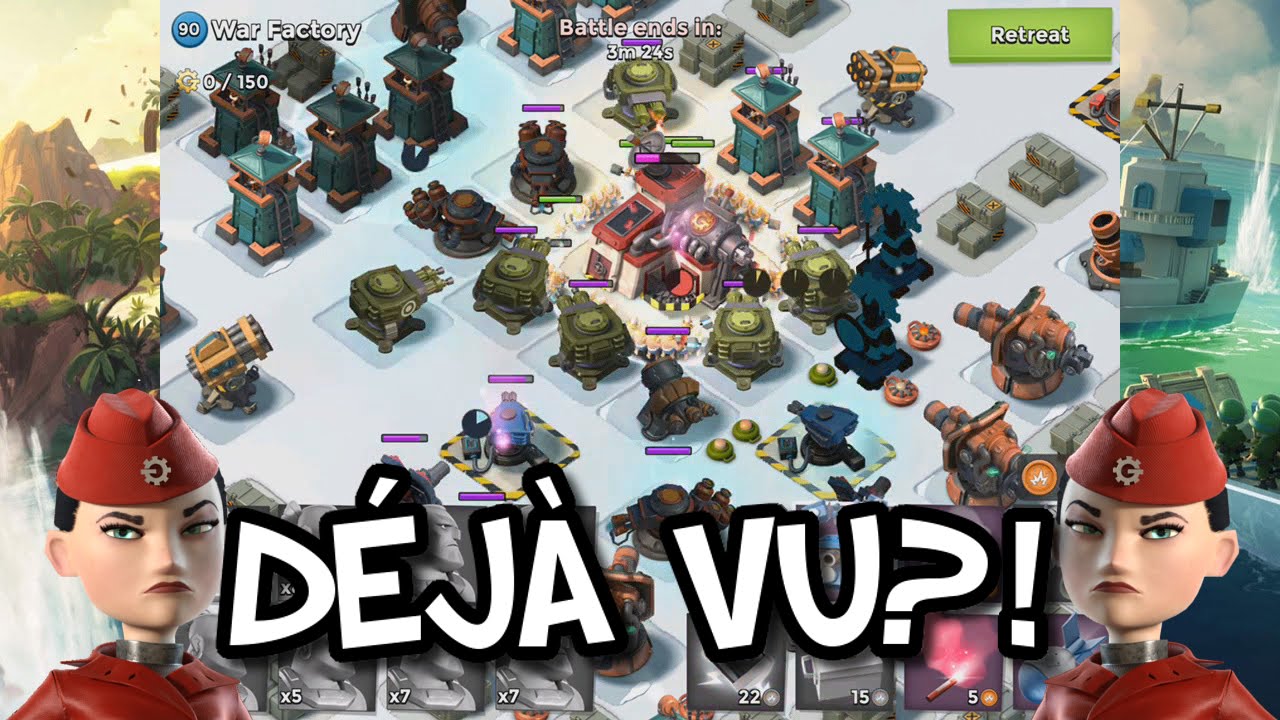 Boom Beach - Colonel Gearheart DESTROYED! Same Colonel Gearheart as Last Week?! GEARHEART CEPTION!
