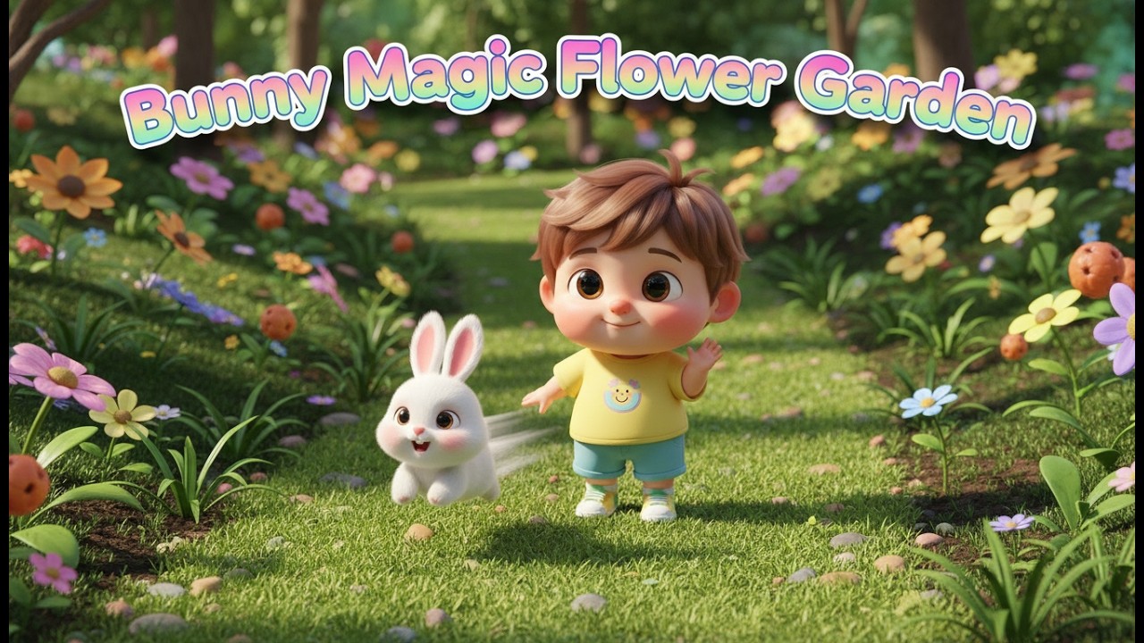 Bunny Magic Flower Garden – Nursery Rhyme, Toddler Learning, Colorful Garden Play,  Imaginative Fun