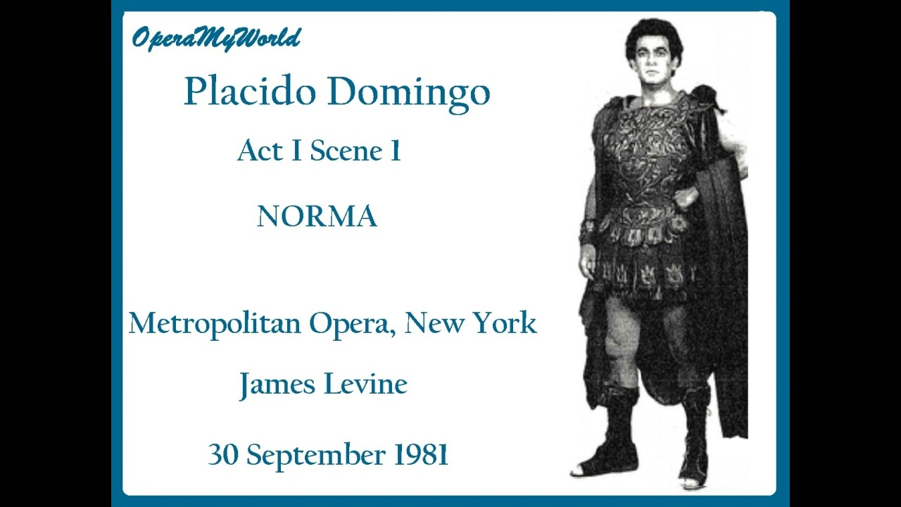 Placido Domingo as Pollione at the MET (30.09.1981)