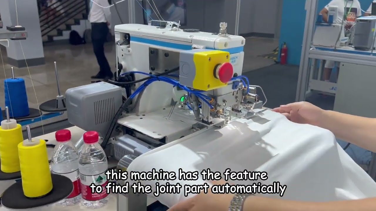 AT510 Automatic roll bottom hemming machine #KnittingAutomation