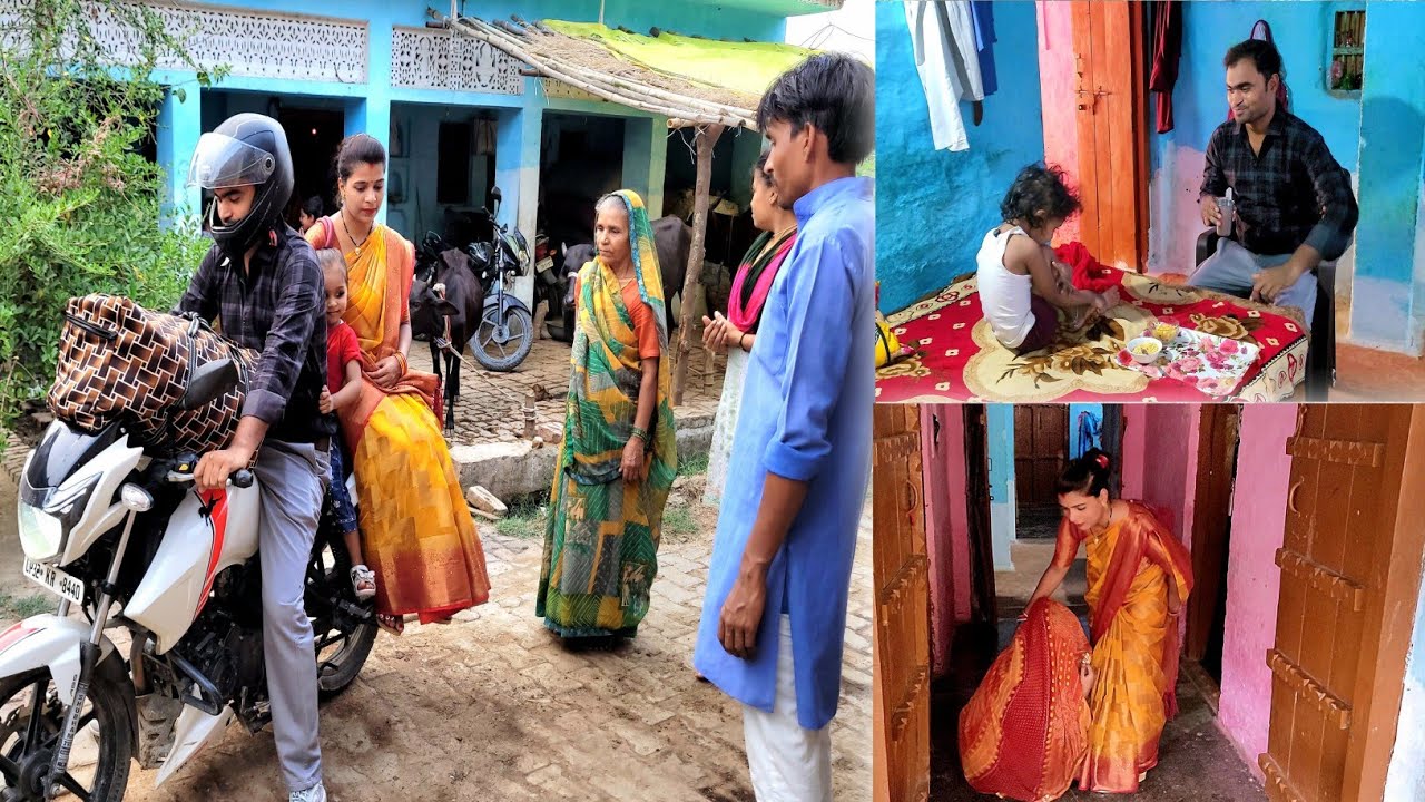 इतने दिनों बाद आखिरकार आ ही गए पतिदेव🧑‍💼/ मायके🏠 से हो गई विदाई😪😪/इनका रिएक्शन तो देखो#vidaivlog