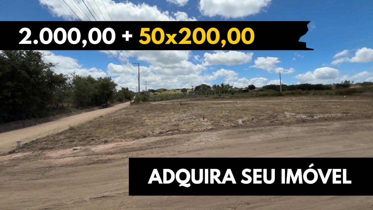 489- TERRENOS RESIDENCIAL\CHACARA ALTO DO AÇUDE A VENDA COM PARCELAS DE 200 REAIS