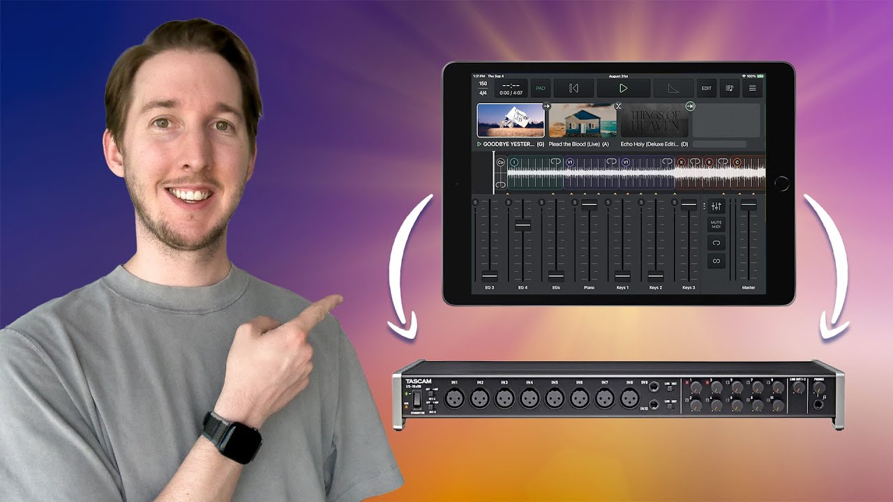 Full Control of Backing Tracks from an iPad (8 Outs)