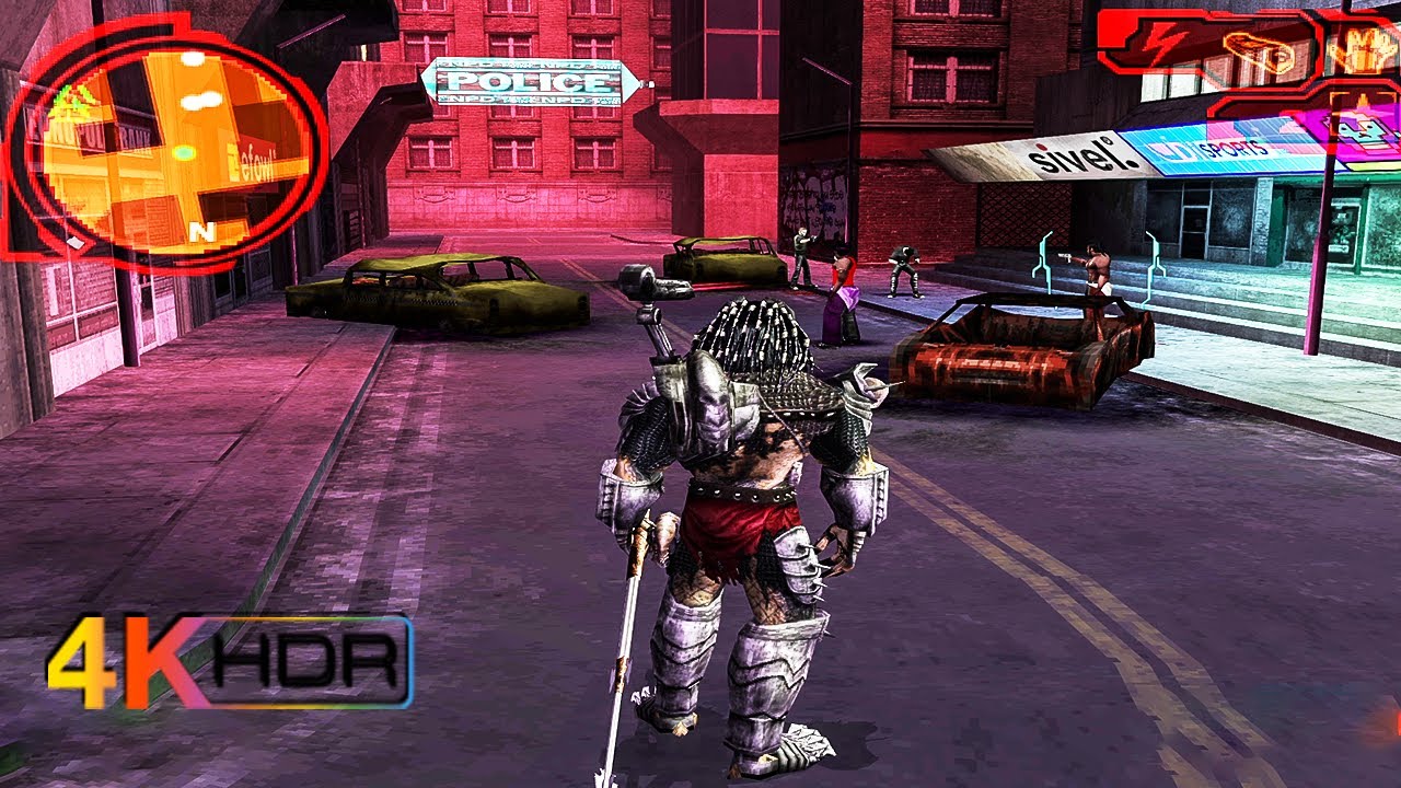 Predator: Concrete Jungle - 4K PS2 GAMEPLAY WALKTHROUGH PART 1 FULL GAME 4K 60FPS