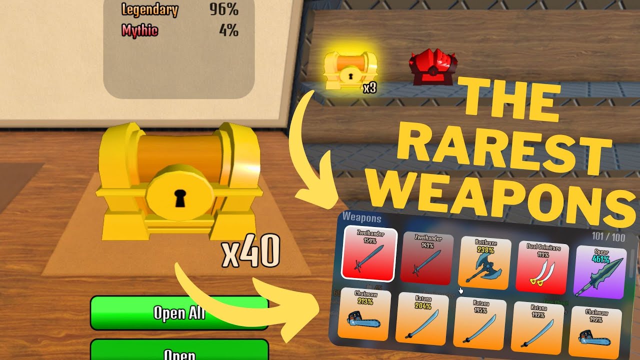 Roblox: Cut Grass -- I've Opened the Rarest Chests in The Game!!! Tested the Rarest Weapons!!