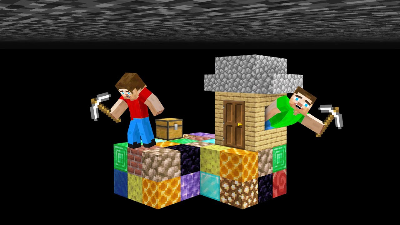 ONE BLOCK In The VOID With My BEST FRIEND! (Minecraft)
