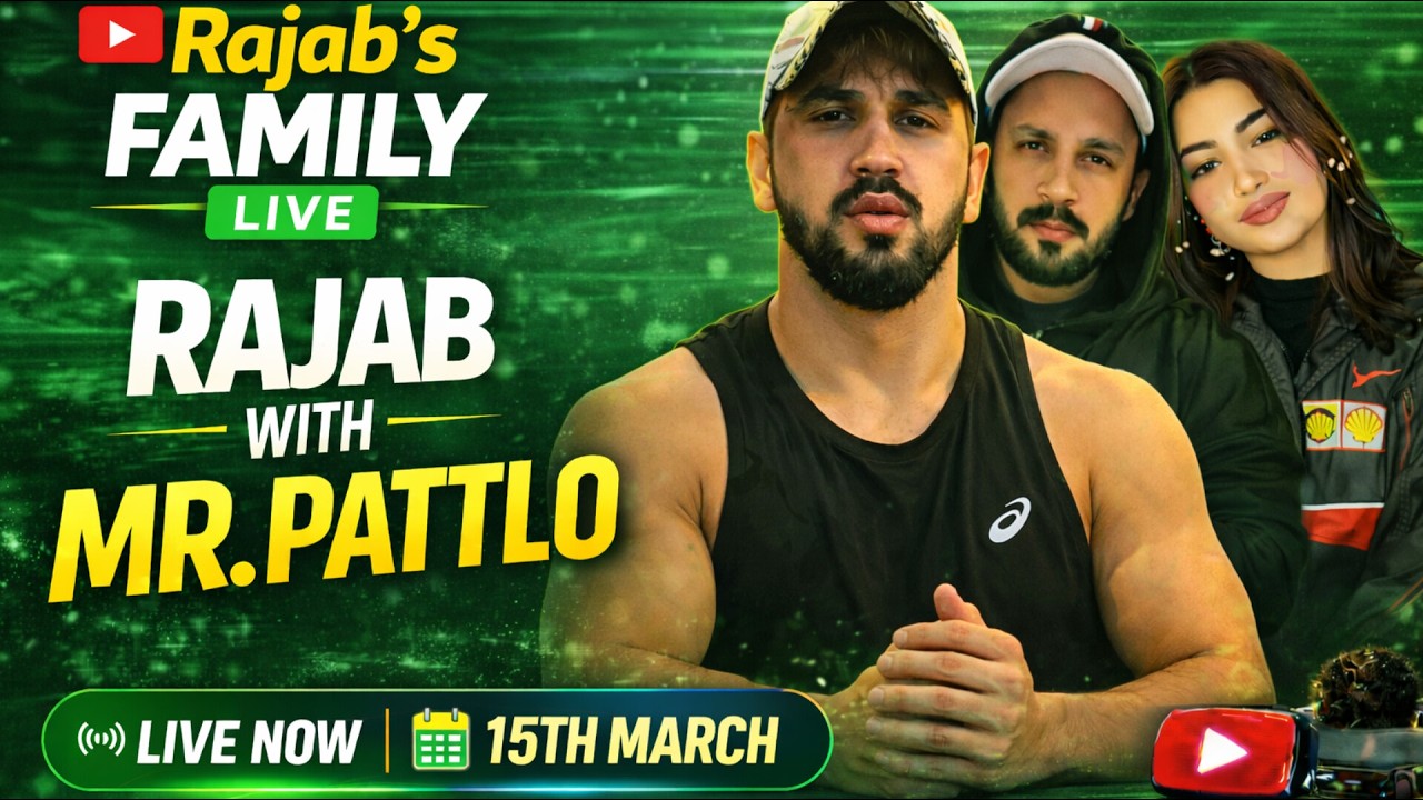 RAJAB'S FAMILY LIVE 🔥 PK Battles , Rajab Live with Mr Pattlo | Huge Gifting & Non-Stop Fun, 😍15March