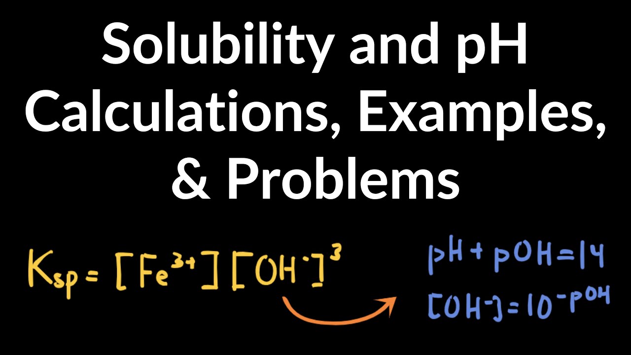 How to Calculate Solubility of a Compound Buffered at Specific pH Examples, Problems, Step by Step