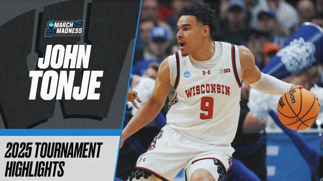 John Tonje 2025 NCAA tournament highlights