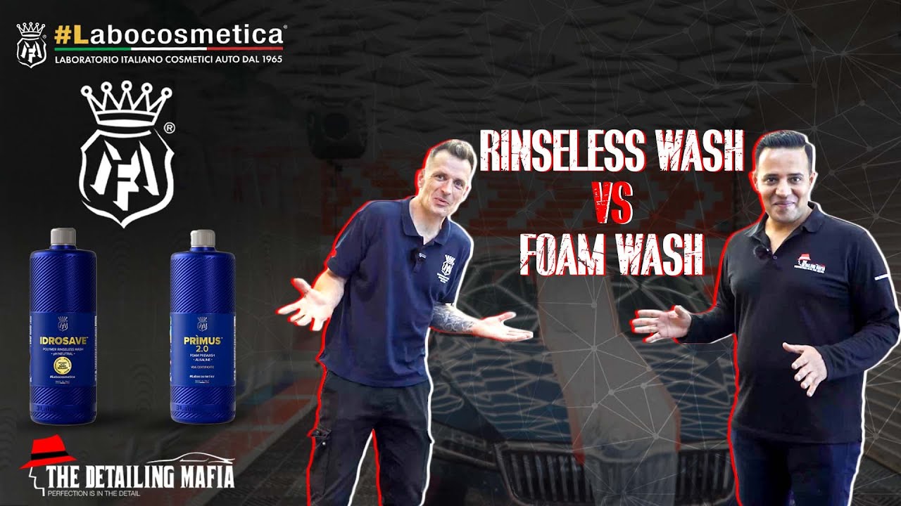 Labocosmetica IDROSAVE - The Rinseless Car Wash vs. Foam Wash: Which is better?