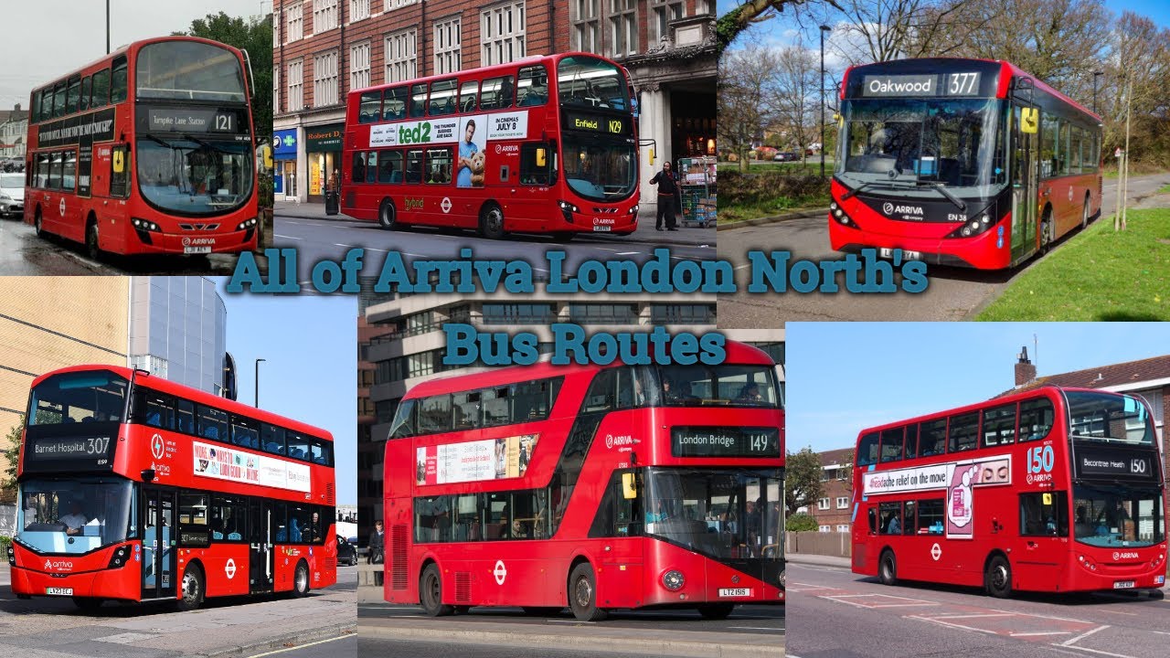 All of Arriva London North's Bus Routes