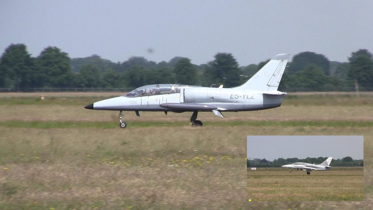 L-39 Albatros formation ► Landing ✈ Groningen Airport Eelde