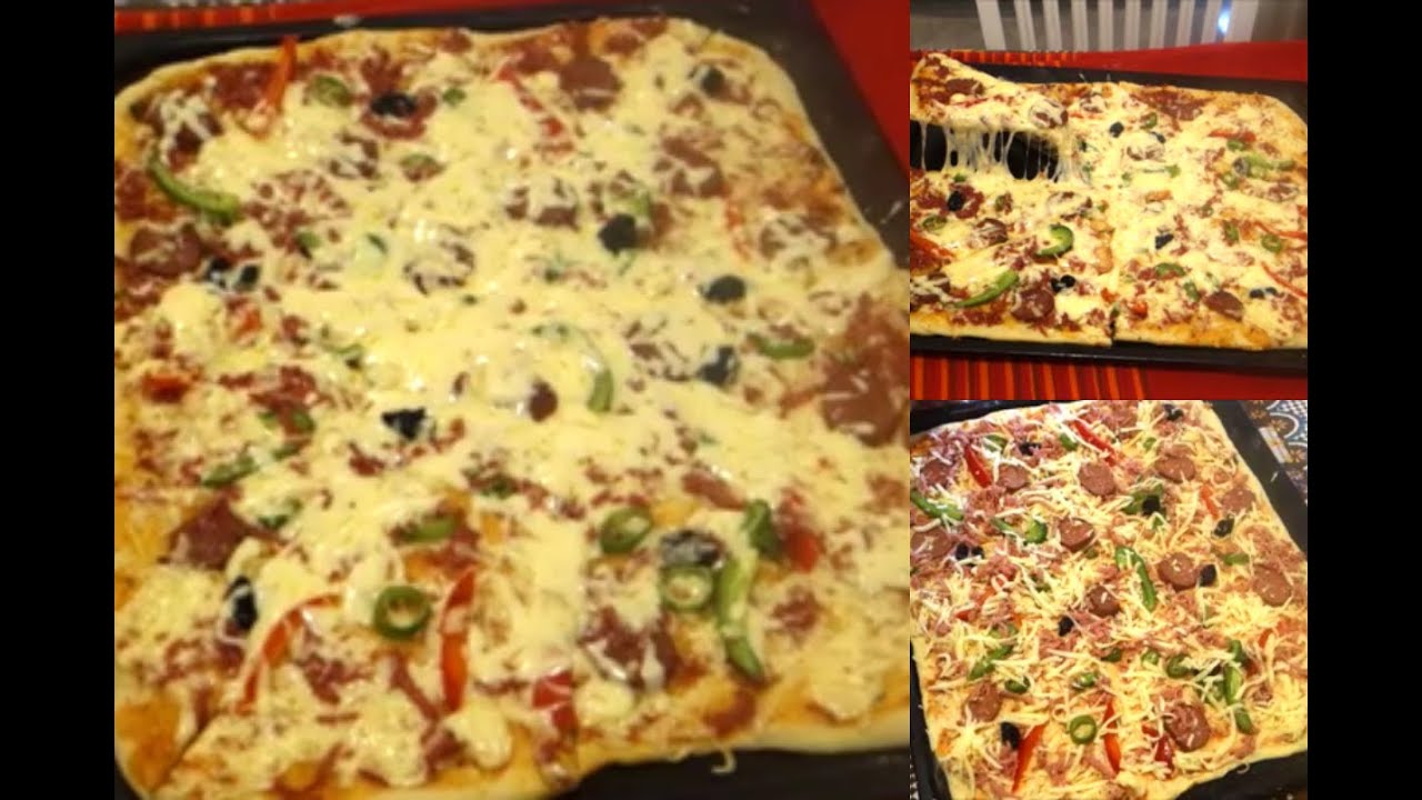 Si te beni pica ne shtepi. Receta me detaje per brumin e salcen per pica. Pice me suxhuk. Best pizza