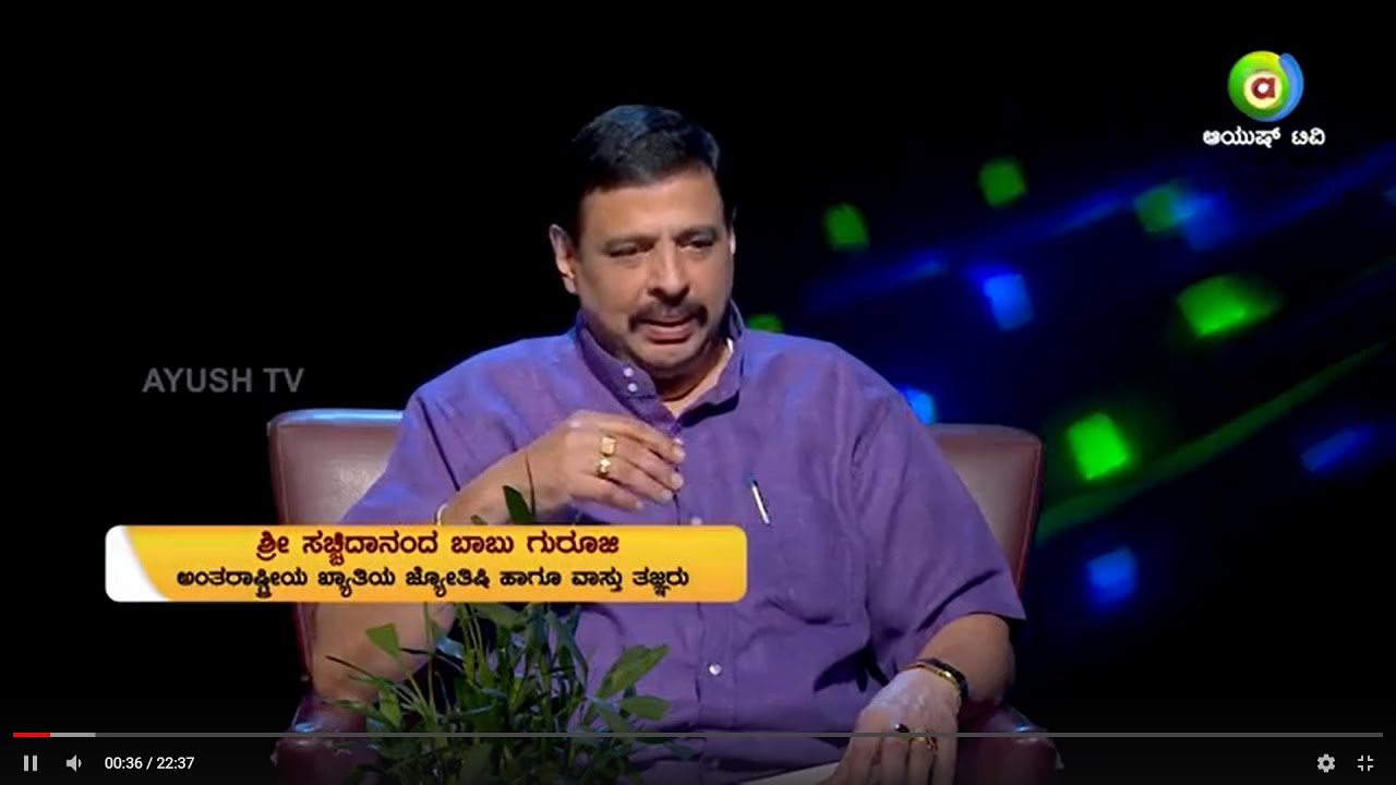 Sachidananda Babu Horoscope Analysis Part 1 on 11-11-18