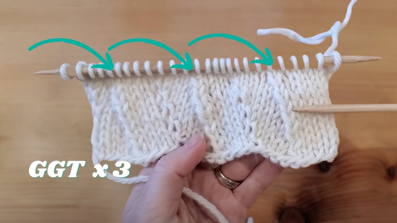 GGT (glisse glisse tricote) de 3 Façons - Tutoriel Tricot