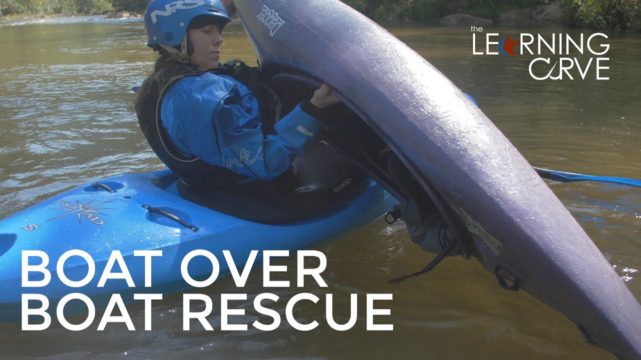 Kayak rescues, boat over boat draining