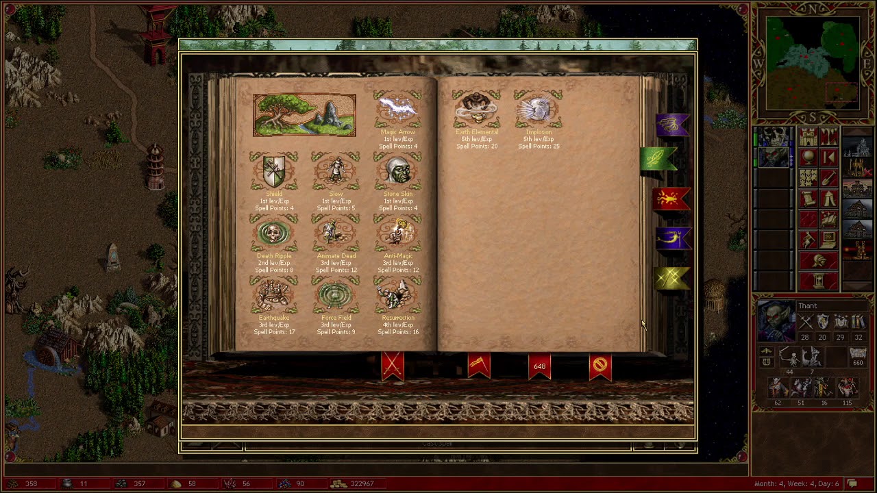 Heroes 3: HotA - Undead vs. Inferno - 500 skelets per 1 Animate Dead