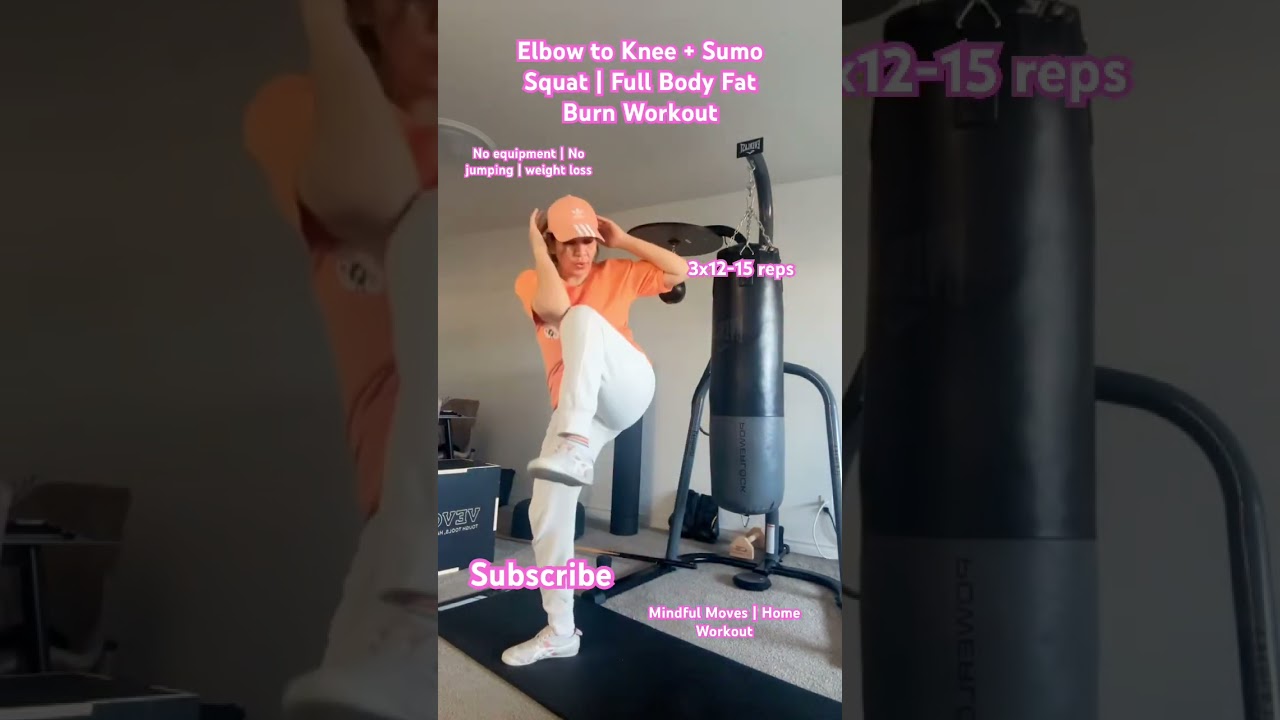 Elbow to Knee + Sumo Squat | Full Body Fat Burn Workout