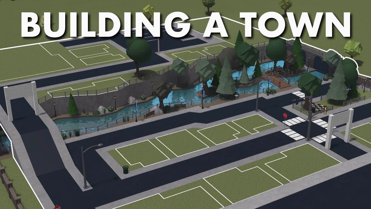 BUILDING A TOWN IN BLOXBURG *layout included*