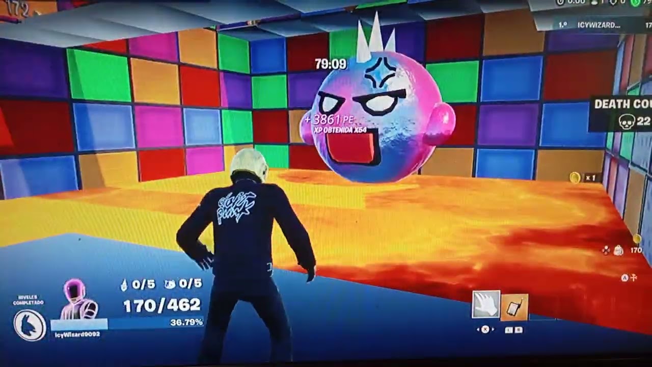 Fortnite capitulo 42 continuando el Parkour 