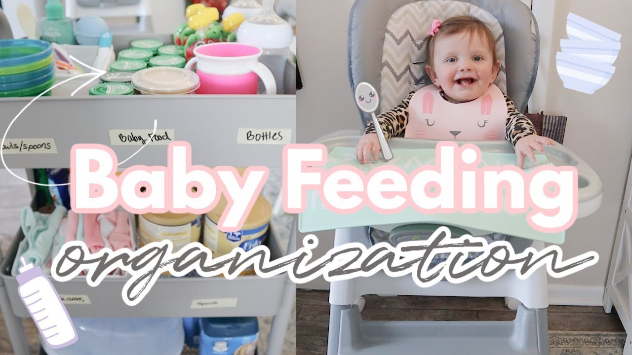 Baby Food Station Organization and Feeding MUST HAVES when starting solids (small kitchen!)