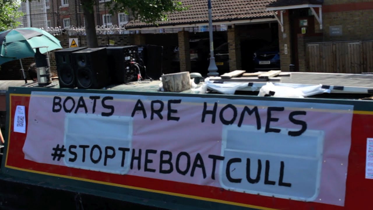 The Hackney Flotilla Protest against Canal&River Trust' Water Safety Zones