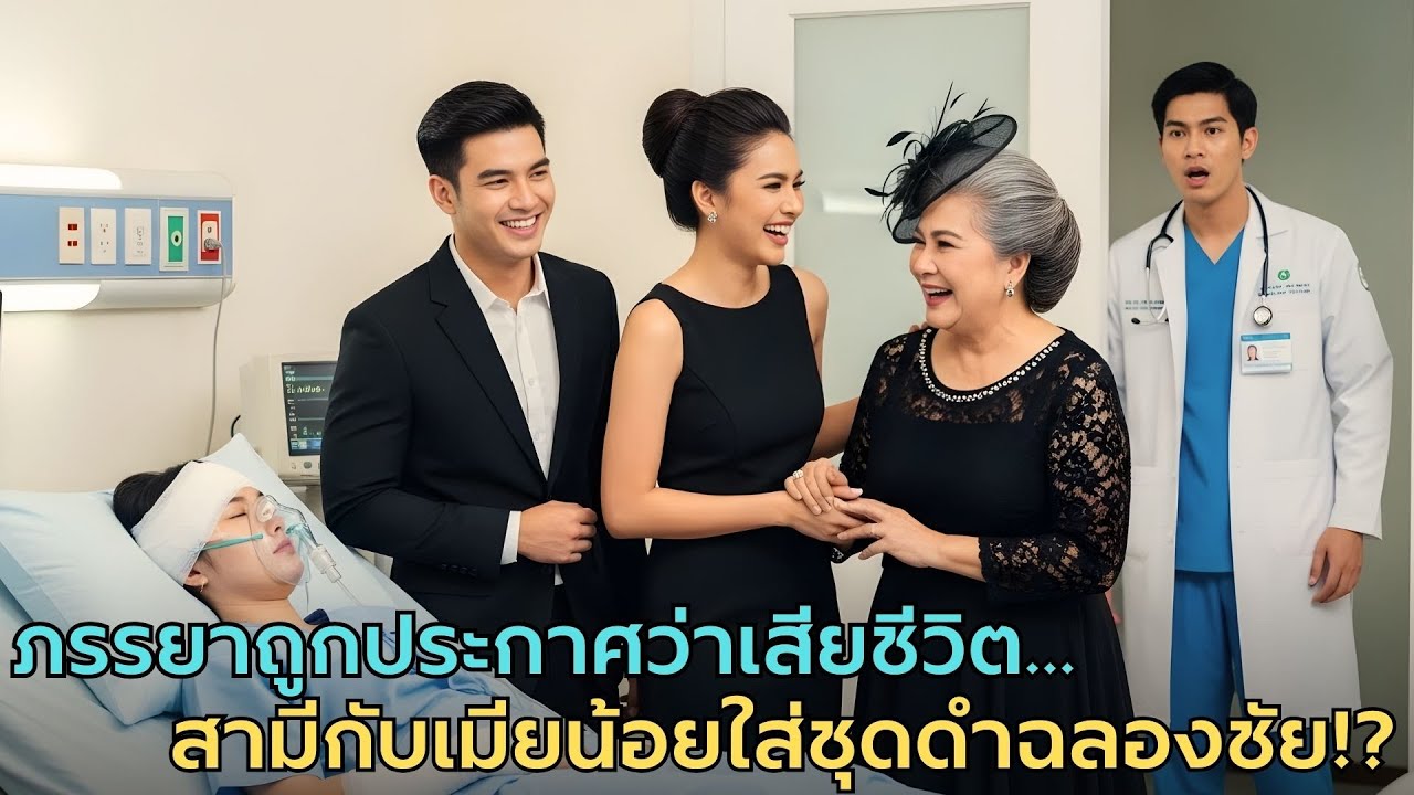 ภรรยาถูกประกาศว่าเสียชีวิต—สามีและชู้ใส่ชุดดำฉลองชัย จนหมอค้อมหัวเรียกเธอว่า ‘คุณนาย’! |สามีและชู้