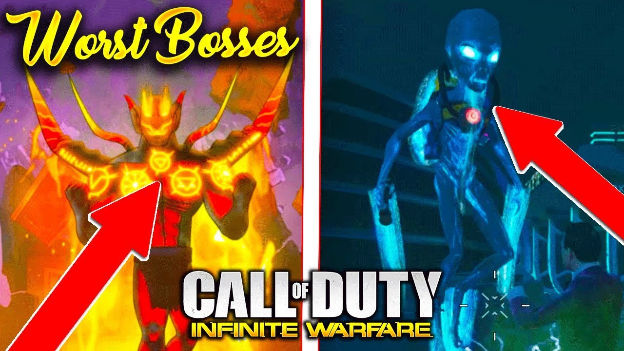 Top 5 Worst Bosses in Infinite Warfare Zombies! (Infinite Warfare Zombies Top 5)