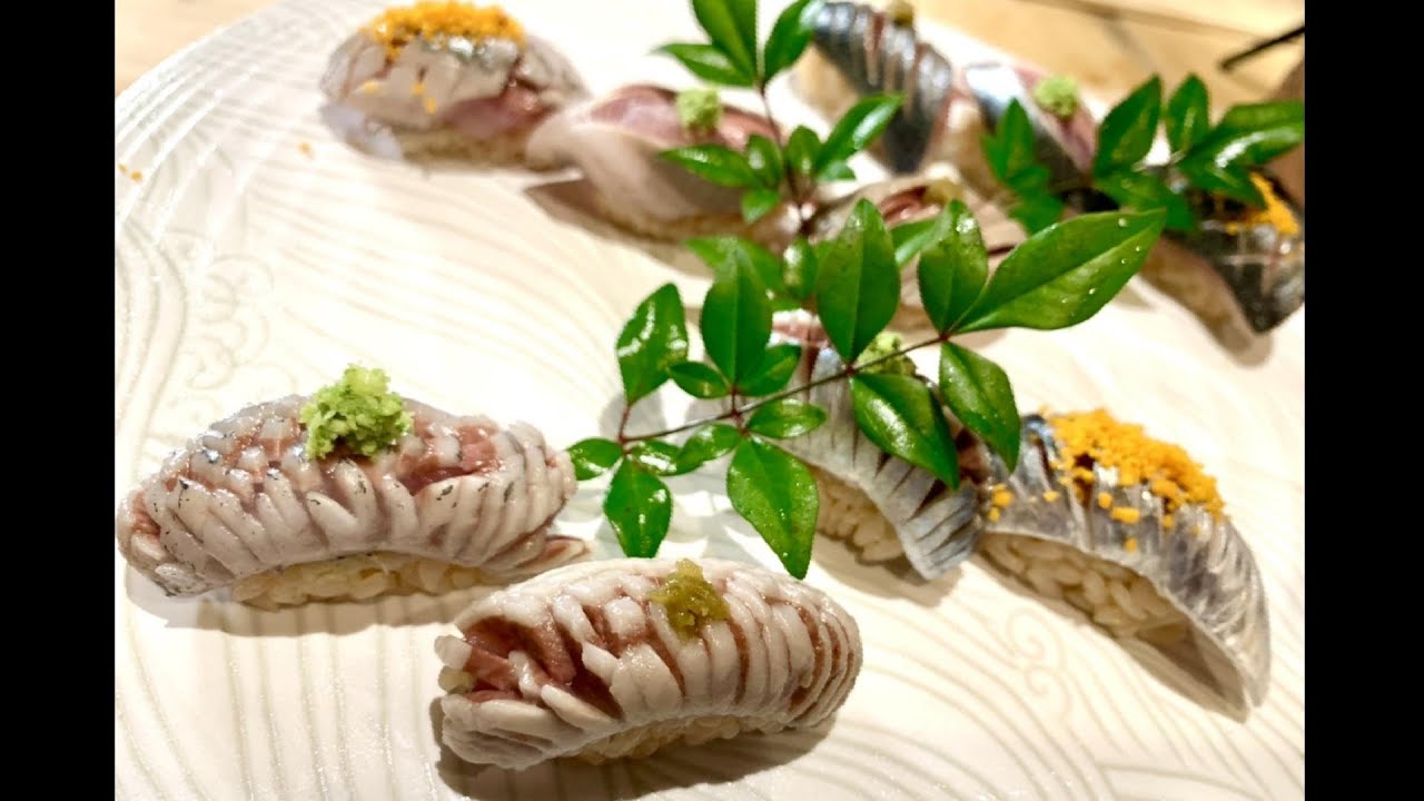 【イワシの握り寿司】様々な飾り包丁と骨を感じない裏技～Japanese sushi chef～