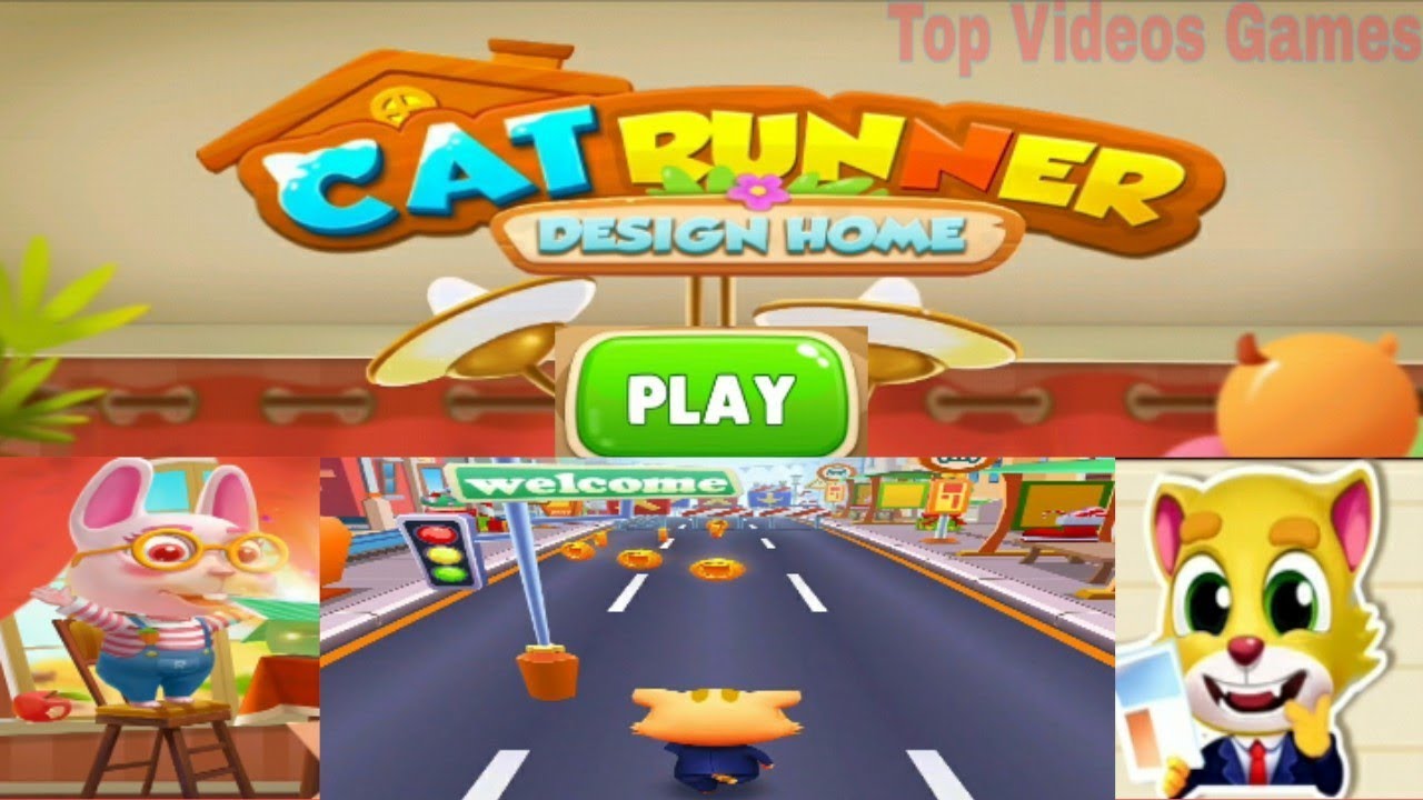 Cat Runner: decorate home | Be the best cat runner | My Talking Tom Gameplay