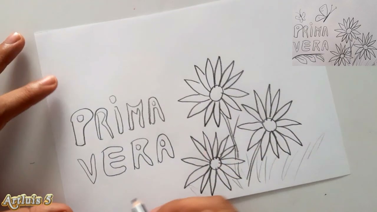 comment dessiner le printemps